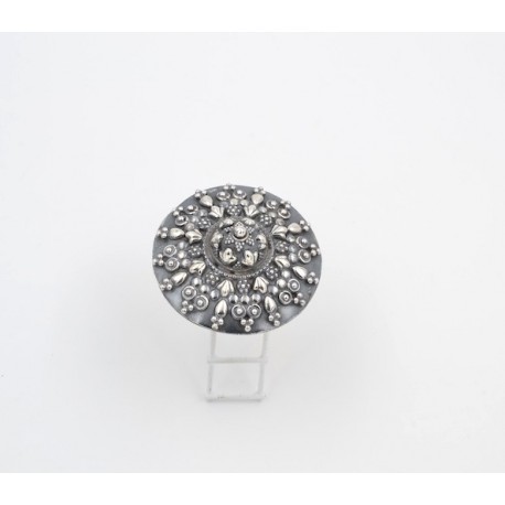 Anello in argento 925/°°° brunito India, 