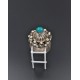 Anello In argento 925/°°° con turchese
