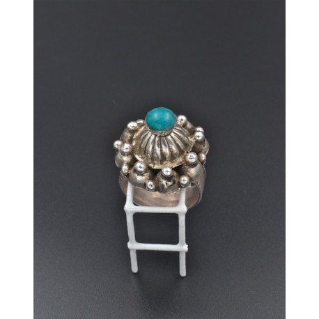 Anello In argento 925/°°° con turchese