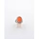 Anello in argento 925 con corniola, sigillo.
