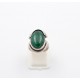 Anello in argento 925/°°° e malachite