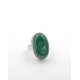 Anello in argento 925/°°° e malachite