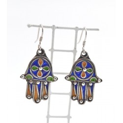 Orecchini in argento 925/°°°, mano di Fatima