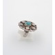 Anello in argento 925/°°° e turchese