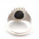 Anello in argento 925/°°° e onice