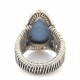 Anello in argento 925/°°° e larimar