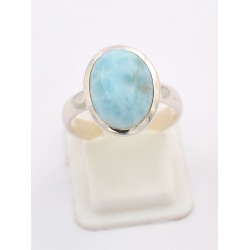 Anello in argento 925 e Larimar