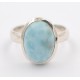 Anello in argento 925 e Larimar