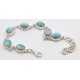 Bracciale in argento 925/°°° e larimar