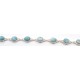 Bracciale in argento 925/°°° e larimar