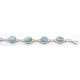 Bracciale in argento 925/°°° e larimar