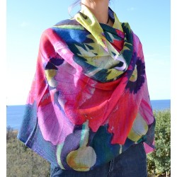 Foulard 100% lana. Stampa digitale