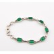 Bracciale in AG 925/°°° e agate verdi