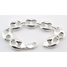 Bracciale in ag 925/°°° maglia marina