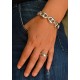 Bracciale in ag 925/°°° maglia marina
