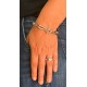 Bracciale in ag 925 /°°° martellato