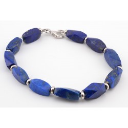 Bracciale in lapislazzuli e ag 925/°°°
