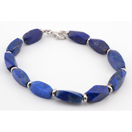 Bracciale in lapislazzuli e ag 925/°°°