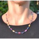 Collana in ag 925/°°° e zaffiri