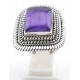 Anello in ag. 925/°°° e ametista