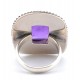 Anello in ag. 925/°°° e ametista